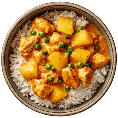 Cari de poulet aux pommes de terre