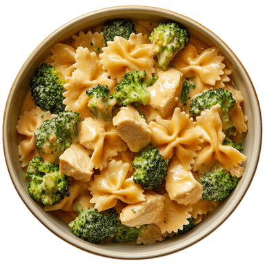 Farfalles crémeuses au poulet et brocoli