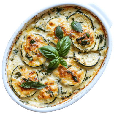 Gratin de courgettes au fromage