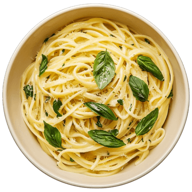 Linguine au citron et basilic