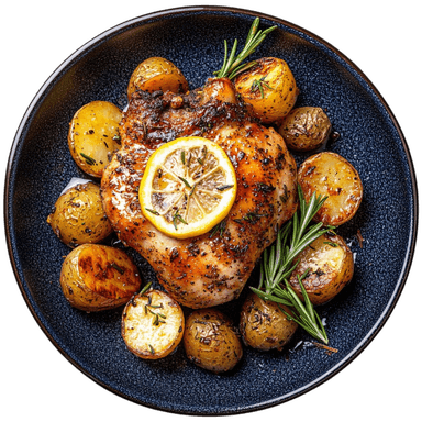 Poulet au citron et romarin