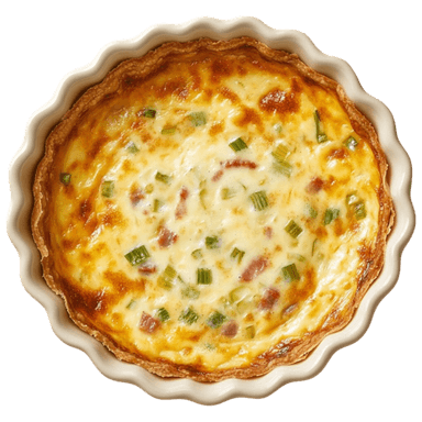 Quiche aux poireaux et lardons